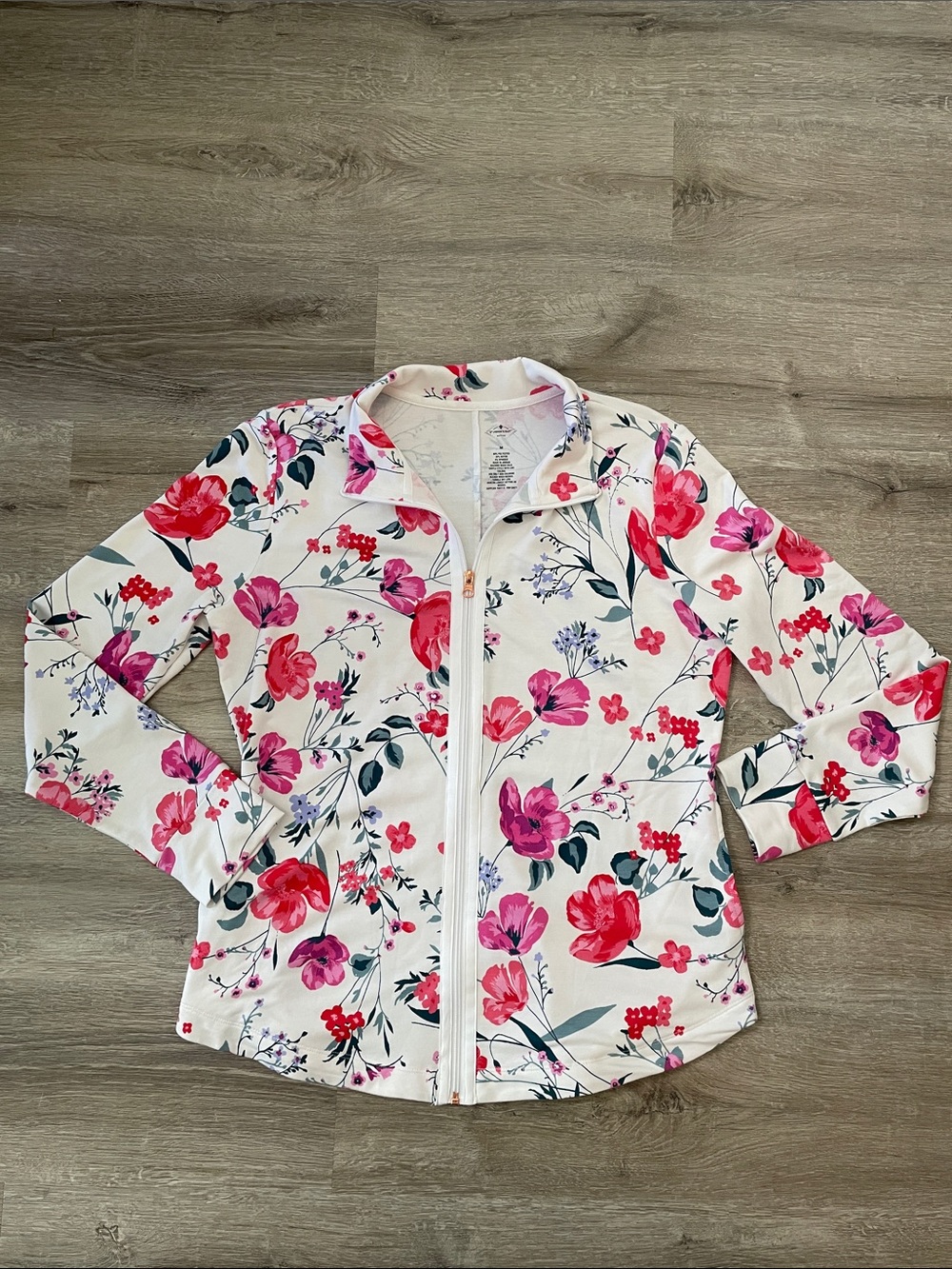 St. John’s Bay | floral active jacket size medium